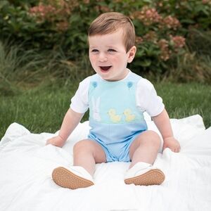 Florence Eiseman Light Blue Romper